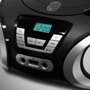 Micro System Megastar Mp-1842bt Radio Portatil Com Bluetooth USB FM Com Entrada Auxiliar in Fone e Toca CD - Imagem 5