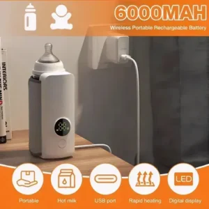 Aquecedor de Mamadeira Portátil Recarregável USB SKY para Bebê - Imagem 6