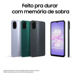 Celular Samsung Galaxy A07 256gb, 8gb, Câmera 50mp, Tela 6.7 , Proteção Ip54, Processador 6nm - Preto - Imagem 3