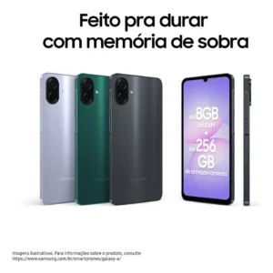 Celular Samsung Galaxy A07 256gb, 8gb, Câmera 50mp, Tela 6.7 , Proteção Ip54, Processador 6nm - Preto - Imagem 2