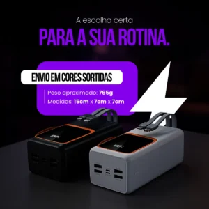 Power Bank 50.000mah Liggi Carregador Usb Portátil Cabo Carregador - Imagem 5