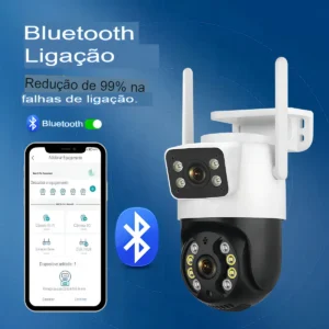 Kit 2 Camera Segurança A31 Icsee Prova D'agua Lente Dupla Cor Branco/preto Estary Shop - Imagem 2