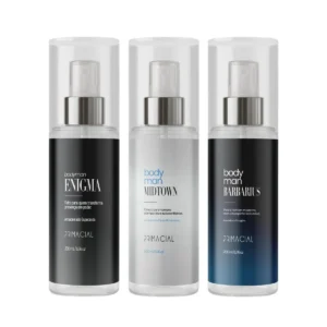 Kit Body Splash Masculino Barbarius + Enigma + Midtown 200ml - Imagem 1