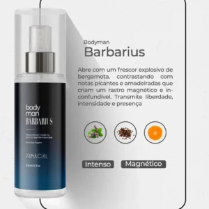Kit Body Splash Masculino Barbarius + Enigma + Midtown 200ml - Imagem 7