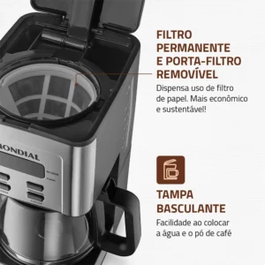 Cafeteira Elétrica Dolce Arome Digital, Mondial, 800W - C-44-32X-SDI - Imagem 4