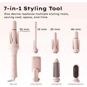 Modelador De Cabelo Automático 7em1com Cabeça Intercambiável - Imagem 4