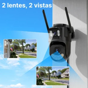 Câmera De Seguranca Externa Ip Wi-fi Lente Dupla App Icsee - Imagem 3