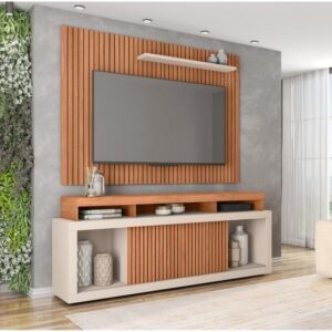 Rack para TV até 70" com Painel 2 Portas Caemmun Aegon - Imagem 3