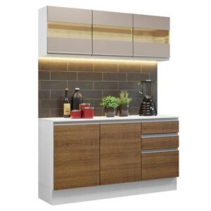 Armário de Cozinha Compacta 100% MDF 120 cm Smart Madesa 01 - Imagem 2