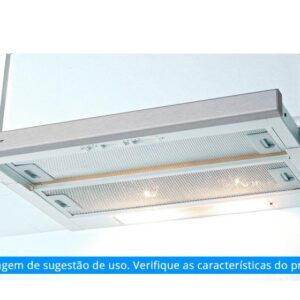 Depurador Slim 220v Branco com Inox 60cm Fischer - Imagem 2