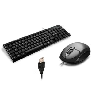 Kit Teclado E Mouse Usb Com Fio Basico Preto Multilaser Slim - Imagem 4