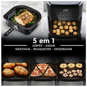 Air Fryer Electrolux Rita Lobo EAF85 Grafite 12L 5311AABR201 - Imagem 2