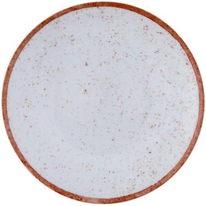 Aparelho de Jantar 20 Peças Tramontina Redondo Porcelana Branco e Marrom Mare - Imagem 4