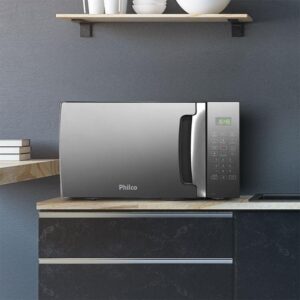 Microondas Philco PMO30EP 28 Litros Preto Com Porta Espelhada 1400w - Imagem 3