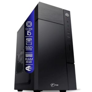 Computador Completo TOB Intel Core i5 com rede sem fio SSD 120GB Memória 8GB Windows 10 Pro Trial, Teclado, Mouse, Monitor 19 Desktop - TOB COMPUTERS - Imagem 3