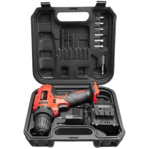 Furadeira e Parafusadeira Mondial a Bateria 12V com Maleta Power Tools FPF-06M - Imagem 1