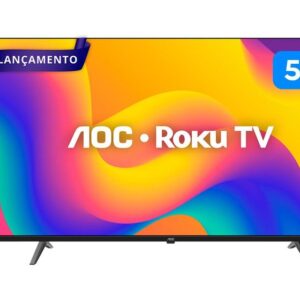 Smart TV 50" AOC 4K DLED 50U7045/78G Roku TV Quad Core 3 HDMI - Imagem 1