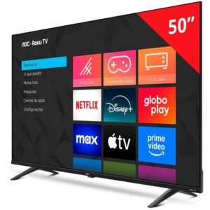 Smart TV 50" AOC 4K DLED 50U7045/78G Roku TV Quad Core 3 HDMI - Imagem 4