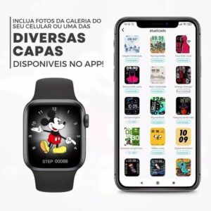 Smartwatch Smart 41mm Series 9 Relógio Inteligente Feminino Pulseira de metal - 01Esporte - Imagem 3
