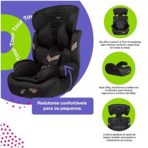 Cadeirinha para Auto Cosco Kids Tour 9 a 36kg - Imagem 2