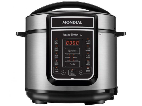 Panela de Pressão Elétrica Digital Mondial 5L 900W Digital Master Cooker PE-38