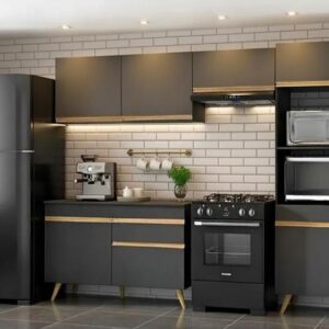 Armário de Cozinha Compacta 4 peças ML3868 Veneza Multimóveis - Imagem 1