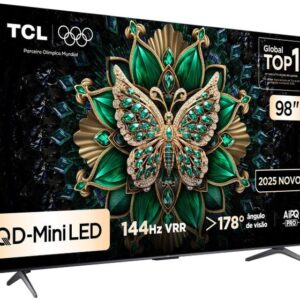 Smart TV 98" TCL UHD 4K MINILED 98C6K 120Hz Google TV AiPQ Pro Google Assistente 4 HDMI 2 USB - Imagem 3