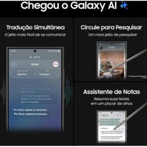 Smartphone Samsung Galaxy S24 Ultra 6,8" Galaxy AI 512GB Titânio Cinza 5G 12GB RAM Câm. Quádrupla 200MP + Selfie 12MP Bateria 5000mAh Dual Chip - Imagem 3