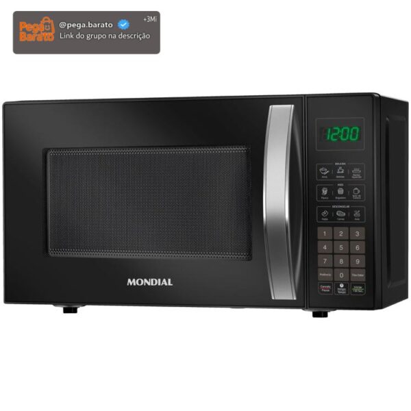 Micro-ondas Mondial 21L Preto MO-01-21
