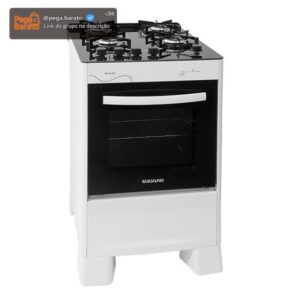 Fogão De Piso 4 Bocas Mesa Vidro Neo Glass Suggar Bivolt - Imagem 1