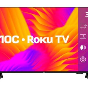 Smart TV 32" AOC HD DLED Série 5155 32S5155/78G Roku TV 2025 - Imagem 1
