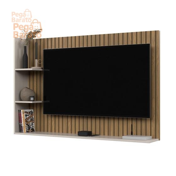 Painel Suspenso Nairóbi Prateleira Superior Nicho Tv até 50 Polegadas Sala Estar Quarto Berlim - Lojas Comprou Chegou