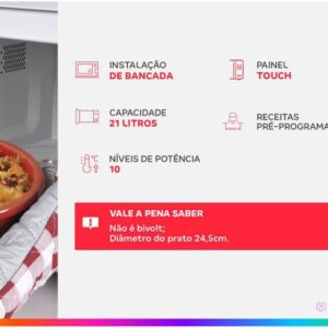 Micro-ondas Mondial 21L Preto MO-01-21 - Imagem 2