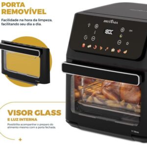 Fritadeira Air Fryer Oven Britânia BAF11 11L Preto - Imagem 4
