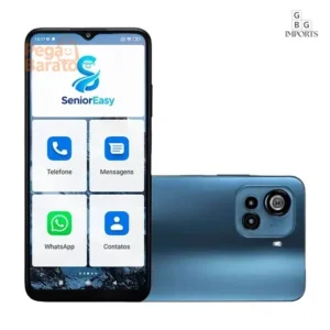 Smartphone para Idosos 128GB 4GB RAM, Tela 6.5 Grande, Fácil de Usar, com Acessórios Celular - Imagem 1