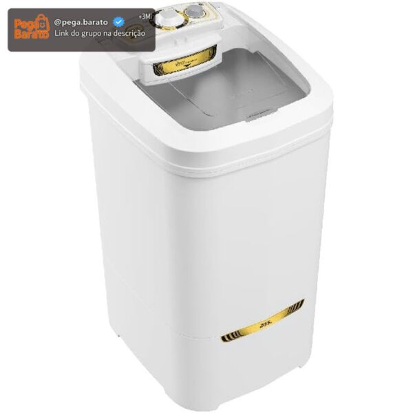 Lavadora Semiautomática 20,5kg Plus Newmaq Branca - 220v