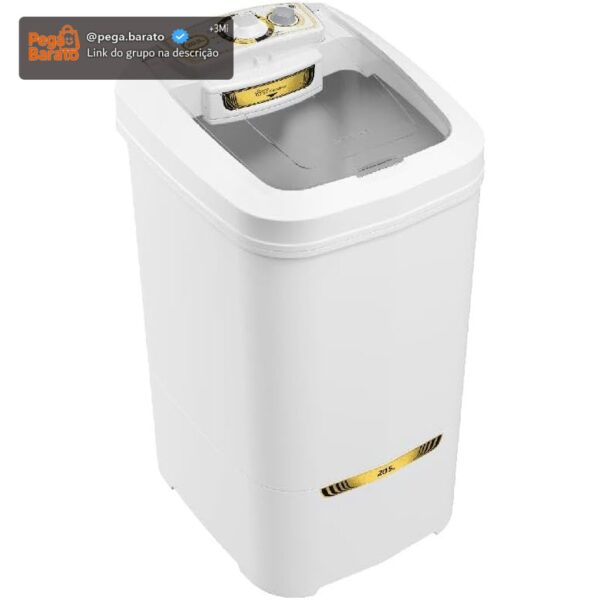 Lavadora Semiautomática 20,5kg Plus Newmaq Branca - 220v