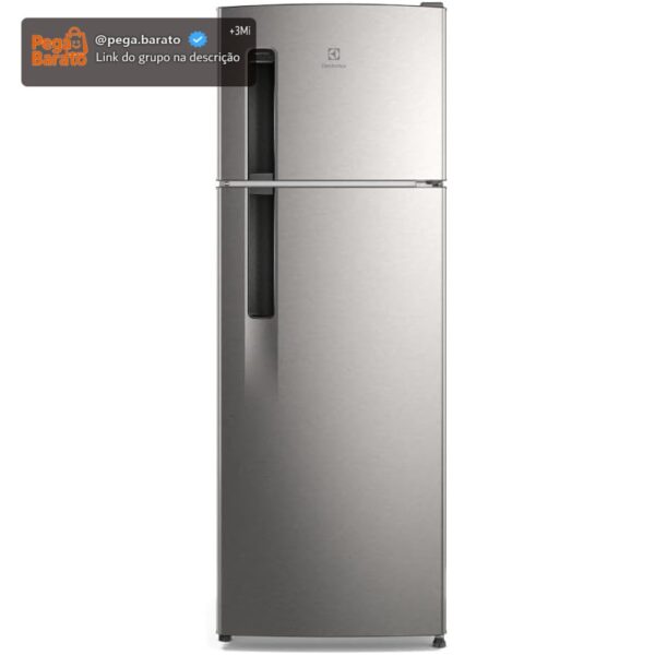 Electrolux Geladeira Electrolux Frost Free 320L Duplex Inox Look (TF38S) 127V