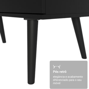 Mesa para Computador Gamer em L 3 Gavetas Preto Lisboa Madesa - Imagem 8