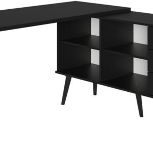 Mesa para Computador Gamer em L 3 Gavetas Preto Lisboa Madesa - Imagem 9