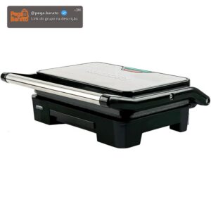 Grill Asteria Compact Mallory Grill Multifunção, 220V | Luzes Indicadoras de Funcionamento, Alça com Toque-Frio, Trava de Segurança - Imagem 1
