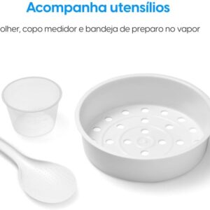 Panela Elétrica de Arroz Rizzo Elgin 5 Xícaras, 400W, 110v - Imagem 9