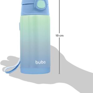 Copo Térmico Buba Parede Dupla, Azul | Com Canudo - Imagem 2