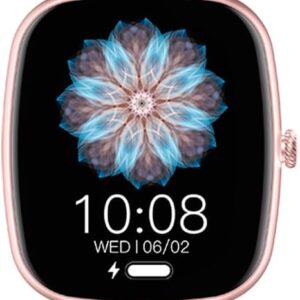 Smartwatch HZ-139 1.83", Rosa | com Chamadas Bluetooth, Notificações, Esportes, Tela Full Touch, à Prova d'Água, Android e iOS - Imagem 2