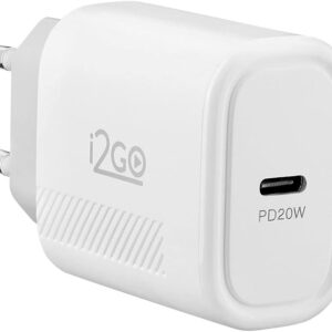 Carregador De Parede Ultra Rápido 20W Com 1 Saída USB-C Power Delivery I2GO - I2GO PRO Branco (cabo não incluído) - Imagem 2