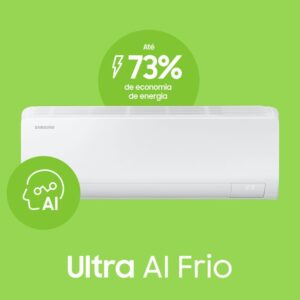 Samsung Ar-condicionado Split Digital Inverter Ultra Connect AI 24.000 BTUs Frio AR50F24D1AHNAZ Branco - Imagem 5