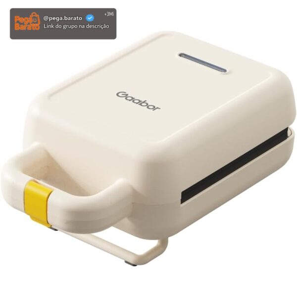 Sanduicheira Elétrica Gaabor Mini, 127v | Grill, Antiaderente, 600w