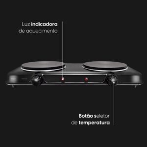 Cooktop Elgin Double Cook 2 Bocas | Fogão Elétrico, Portátil, 220V - Imagem 6