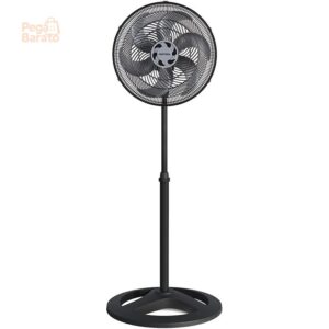 Ventilador de Coluna Ventisol Turbo 6 Pás Premium, 40cm, 220V | Oscilante, Preto - Imagem 1