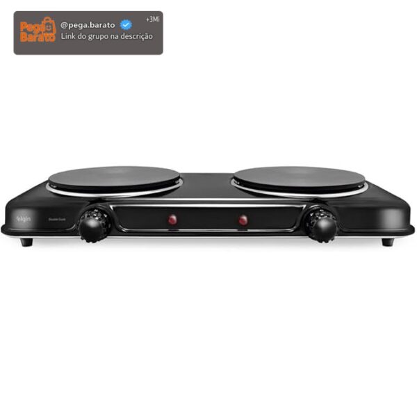 Fogão Elétrico Portátil Cooktop Elgin Double Cook 2 Bocas - 220V